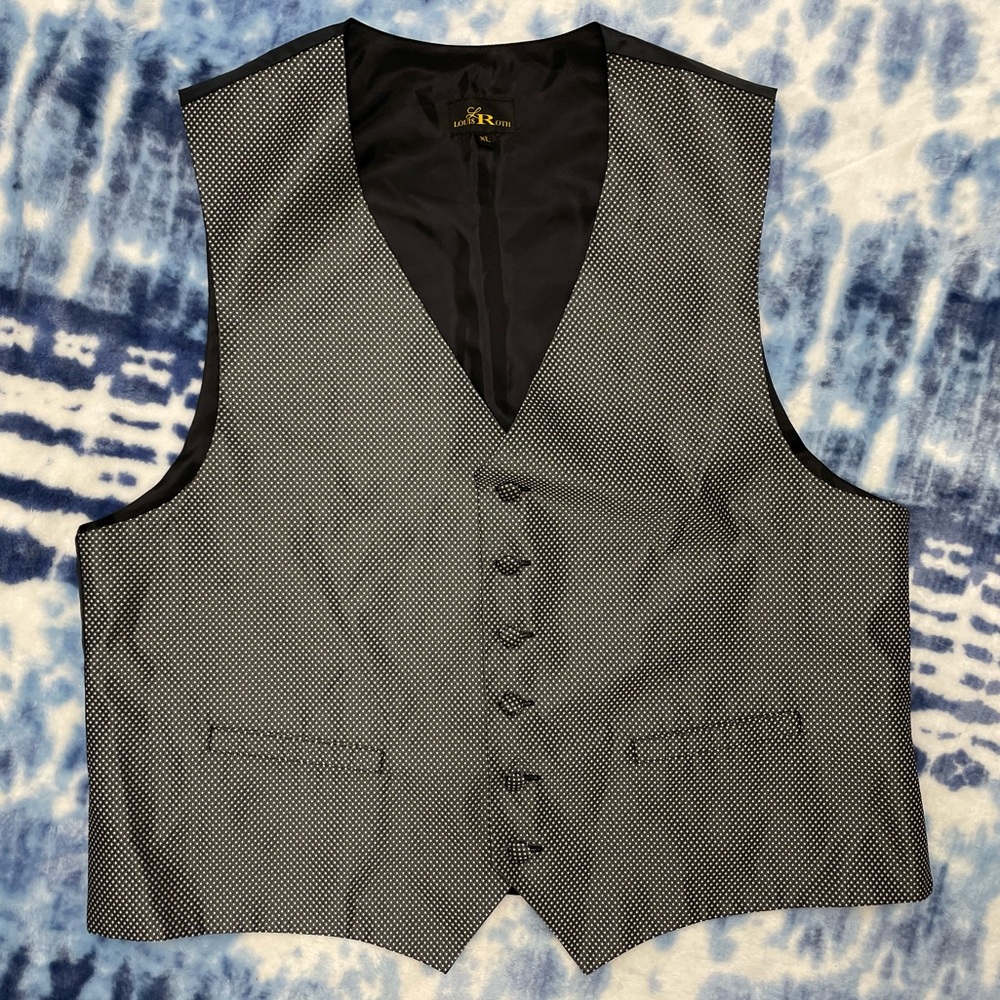LOUIS ROTH Mens Tuxedo Vest size XL